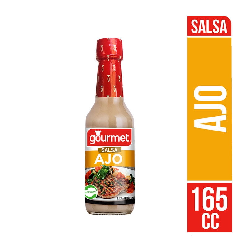 Salsa De Ajo Frasco 165 cc Gourmet