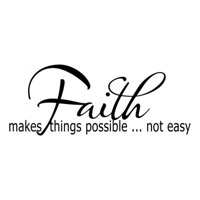 Rienda Libre Graphics - Decomural Faith Make Things Possible Bible Ws-15130