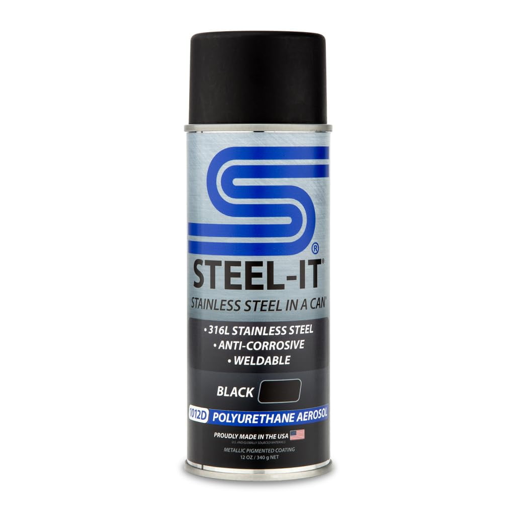 Revestimiento De Pintura Steel-it 1012d Poliuretano Industrial Negro