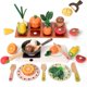 thumbnail image 1 of Set de Comida de Juguete RRIBOUDWAN 3 en 1 para Juego de Cocina, 1 of 7