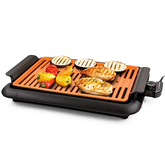 Parrilla eléctrica de interior OVENTE GD1510NLCO 38 x 25 cm antiadherente 1200 W