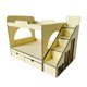 thumbnail image 1 of Modelo De Cama Tipo Loft 1:12 Con Escalera Para Estación De Tren, Paisaje DIY De Jardín De Hadas, 1 of 5