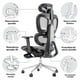 thumbnail image 5 of Silla Oficina Élite Ergonómica Soporte Lumbar Cervical Ajustable - Gris, 5 of 8
