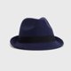 thumbnail image 3 of Sombrero Fedora de Fieltro Unisex Estilo Clásico Elegante, 3 of 4