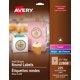 thumbnail image 1 of Etiquetas Avery Round Brown Kraft para imprimir hasta el borde, 2,5 cm, 225 unidades, 1 of 6
