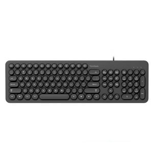 Teclado Usb Teclas Redondas Viewsonic Ku334 Negro