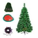 thumbnail image 1 of Set Arbol Navidad Pino Nieve 150cm Guirnaldas + Alfombra + Luces, 1 of 3