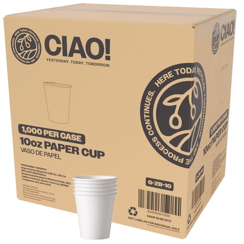 Vasos Desechables De Papel Para Bebidas Calientes Ciao! 10