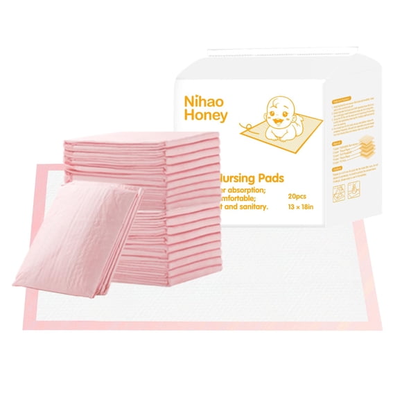 Empapadores Desechables Para Bebé 33 X 46 Cm 20 Unidades Rosa