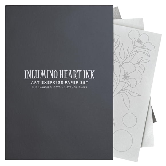 Papel de Tatuaje Inlumino Heart Ink 240 GSM (20 Láminas)