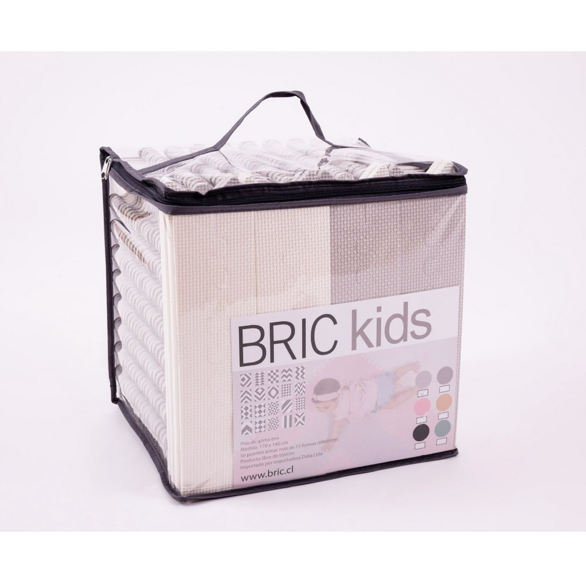 Bric - Alfombra Bebe Goma Eva Gris 170x140cm