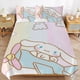 thumbnail image 3 of Cartoon Cinnamoroll 3-Piece Bed Set Warm And Comfortable Kawaii Bedding Set Cute Soft Microfiber Bedclothes for Boys Girls Kids, 3 of 5