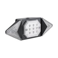 Frc - Luz Trasera Led Recargable Con Cruces Y Control Inalámbrico