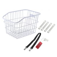 Ioensy - Portabicicletas Trasero, Cesta Para Bicicleta, Portabicicletas Para Ir De Compras, Bicicleta De Montaña Al Aire Libre, Bicicleta De Carretera, Blanco