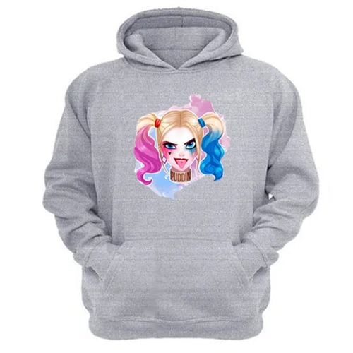 Genérico - Polerón Canguro Harley Gris Claro Talla Xl Unisex