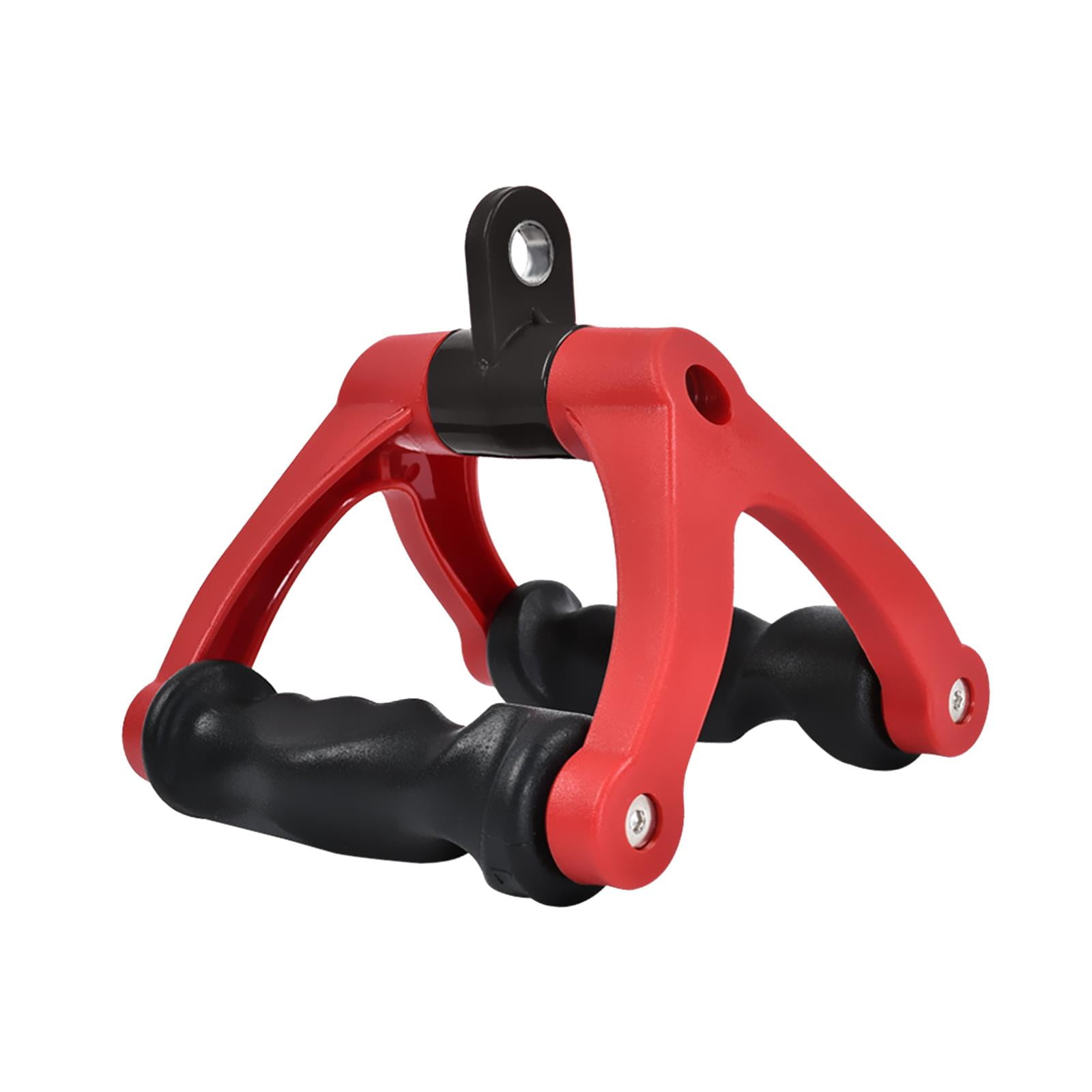 Magideal - Accesorios De La Máquina Del Cable Del Accesorio Del Cable De La De La D Doble Cojinete 661 Lbs Cuerda Del Tríceps Barra De Presión En , Rojo