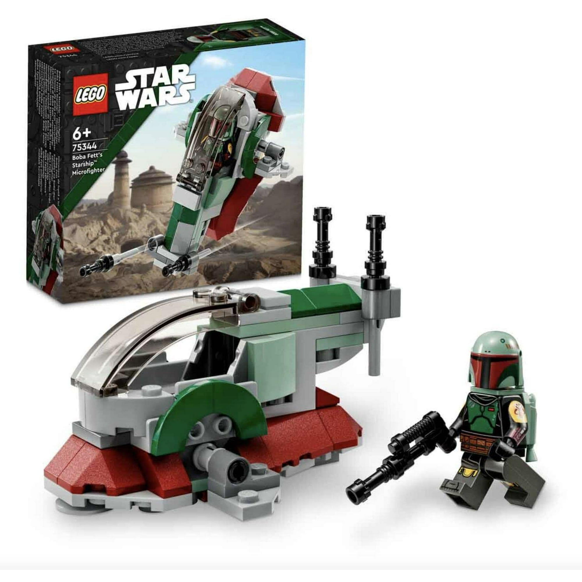Nave Espacial Microfighter Boba Fett De Juguete Lego Star Wars 75344