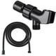 thumbnail image 1 of Manguera de ducha Mimorou de 2 m, acero inoxidable, ajustable, negra, 1 of 7