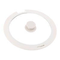 Bothyi - Tapa De Olla De Vidrio, Parte De Utensilios De Cocina, Cubierta De Sartén Para Sartenes, Ollas, Wok, Blanco M
