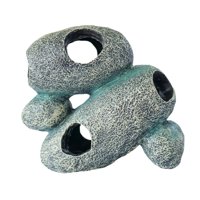 Magideal - Acuario Escondite De Roca, Cueva Para Esconderse, Juego, Manualidades, Simulación De Cueva Para Acuario, Decoración Para Sala De Estar, Decoración De 4 En 1