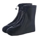 thumbnail image 2 of Sapato de lluvia cubre botas impermeables zapatillas de plástico Galoshes para mujeres hombres niños, zapatillas antideslizantes Negro (M), 2 of 3