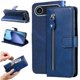 thumbnail image 3 of Funda tipo cartera para iPhone Air con bolsillo con cremallera y ranuras para tarjetas – Función de soporte Azul, 3 of 5