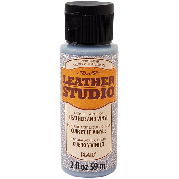Pintura para Cuero Leather Studio 59 ml Brillo Plateado