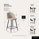 thumbnail image 4 of Pack 2 Taburetes Pisos Bar Cocina Sillas Altas Acolchado 65 cm Sora Lino Beige, 4 of 8