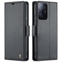Caseme Tipo Cartera Xiaomi 11T/11T Pro Con Cierre Magnético, Rfid, Tarjetero, Soporte, Carga Inalámbrica
