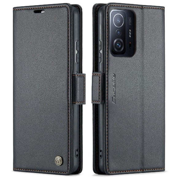 CaseMe tipo cartera Xiaomi 11T/11T Pro con cierre magnético, RFID, tarjetero, soporte, carga inalámbrica