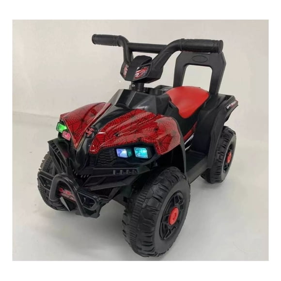 Moto eléctrica a bateria cuatro ruedas para niños Rojo