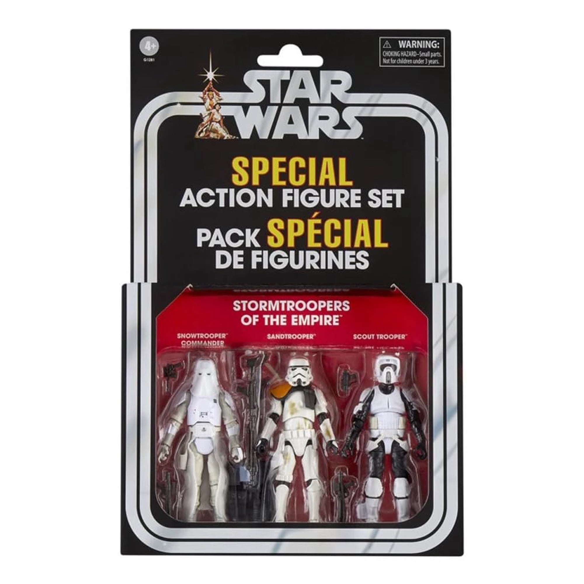 Figuras de acción STAR WARS Vintage Stormtroopers paquete de 3 de