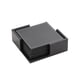 thumbnail image 1 of XmhyTop Juego de 6 Posavasos Rectángulo de Piel Suave con Costura Decorativa, Ideal para Tazas, Mesas de Madera y Decoración Hogar, 4 Pulgadas, Negro, 1 of 5