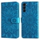 thumbnail image 1 of Funda tipo cartera FOXDOCK para Samsung Galaxy S23 , diseño girasol en relieve, cuero PU, cierre magnético, soporte y tarjetero, 1 of 5