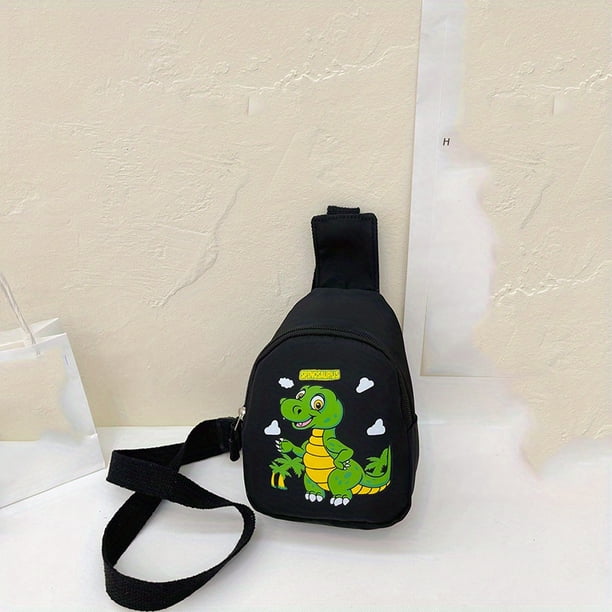 Children's Cartoon Dinosaur Sling Bag Shoulder Bag Mini Chest Bag For Travle