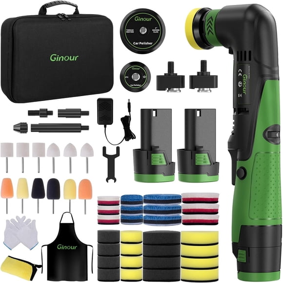 Pulidora Mini Inalambrica Ginour 12V 200W 6 Velocidades Auto