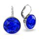 thumbnail image 3 of Pendientes Swarovski Bella Drop de cristal azul rodio de talla redonda, 3 of 4