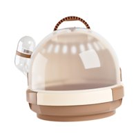 Magideal - Jaula De Transporte Para Hámster, Casa Para Hámster, Hábitat Cálido, Jaula Para Chinchillas, Jaula Portátil Para Hámster, Jaula De Viaje Para Hámster, Marrón