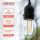 thumbnail image 2 of Pack X2 Guirnalda Terraza Ext Homely Luces Vintage 10 Metros Luces Amarillo, 2 of 3