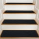 thumbnail image 1 of Alfombra para escalones KOOTETA negra 20 x 76 cm antideslizante, 15 unidades, 1 of 8