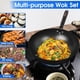 thumbnail image 2 of Wok Souped Up Recipes de acero al carbono para estufas eléctricas, de inducción y de gas con tapa, espátula y guía del usuario, 2 of 6