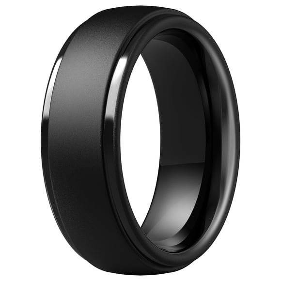 Anillo de boda de silicona ThunderFit, 10 mm de ancho y 2,5 mm de grosor