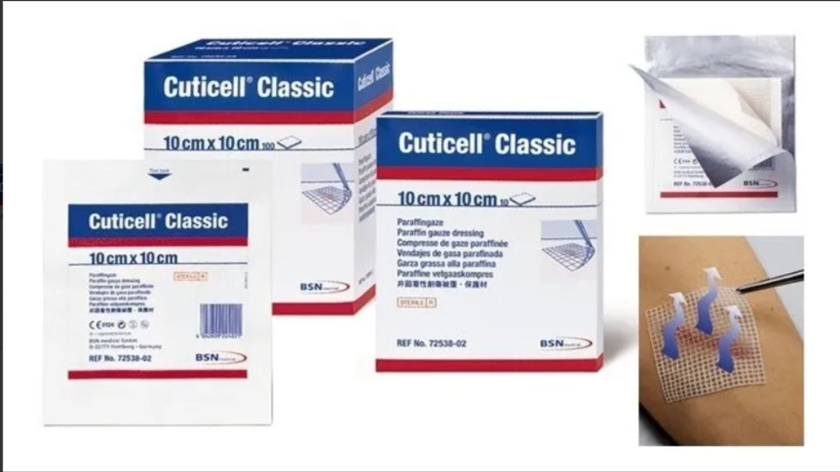 Gasa Parafinada Cuticell Classic 10 X 10Cm Pack X 10 Unid.
