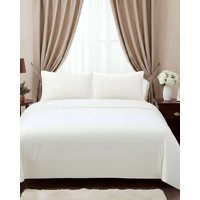 Mylhogar - Sabana Extra Suave Premium De Polar Blanca Plaza Y Media