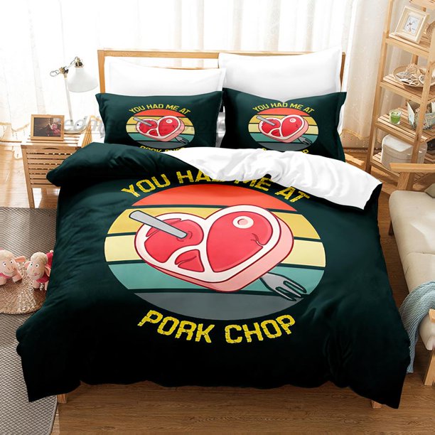 PorkChop Garage Red Bedding Set Bed Set Aldult Kid Bedroom Duvetcover Sets