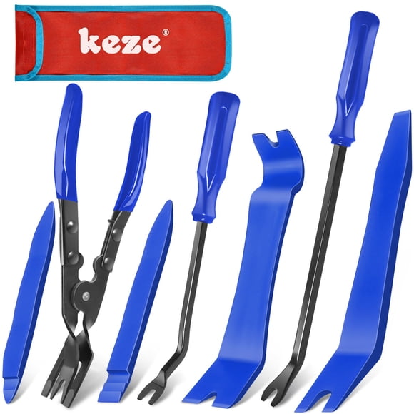 Kit De Herramientas Para Desmontaje De Molduras Automotrices De 7 Piezas Juego De Palancas Y Pinzas Para Grapas