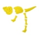 thumbnail image 5 of Juego De 7 Piezas De Juguetes De Dinosaurio Con Esqueleto De Arena, Juego De Modelos De Juguetes De Playa Para Niños Y Niñas, Color Amarillo, 5 of 5
