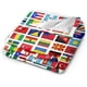 thumbnail image 2 of Manta de franela ultra suave y ligera con banderas del mundo (50 x 40), 2 of 5