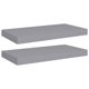 thumbnail image 1 of Estanterías de pared flotantes gris vidaXL 19,7 x 9,1 x 1,5 cm (2 uds), 1 of 7