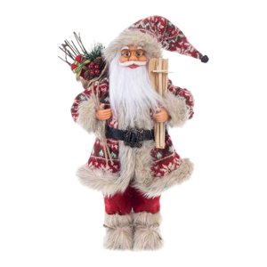 Magideal - Figura De Papá Noel, Muñeco De Papá Noel, Decoración Navideña, Arte, Adorno Nórdico, Figura Para Cumpleaños, Chimenea, Año Nuevo, Interior 45Cm X 20Cm